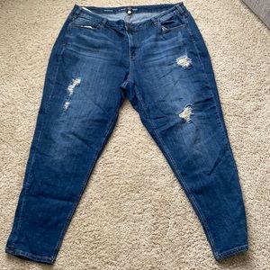 Lane Brant Boyfriend jeans gold patches size 24